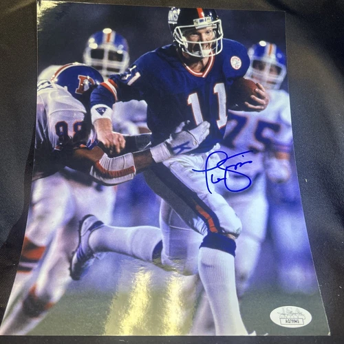 Phil Simms NY Giants signed auto 8x10 Photo JSA certified -1 #