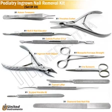 Basic Toenail Removal Set Podiatry Nail Surgery Tools Kit Nails Splitter Cutter