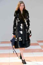 Nwt $25k Celine Embroidered Coat With Fox Trim And Collar, Size Fr 40 (s-m)