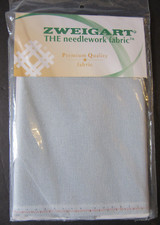 Zweigart Premium Precut Lugana 28 count PEWTER evenweave fabric 18x27"