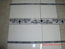 109 St. Keramikbordüren Bano 309  azul grigio  Fliesenverlegung Bad oder Küche