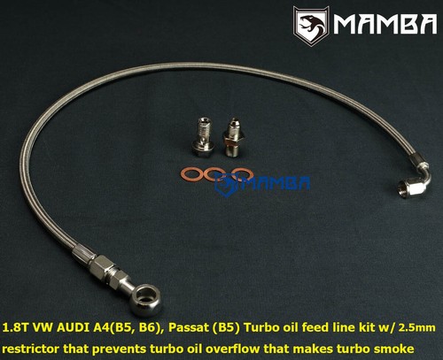 audi a4 turbo oil feed pipe