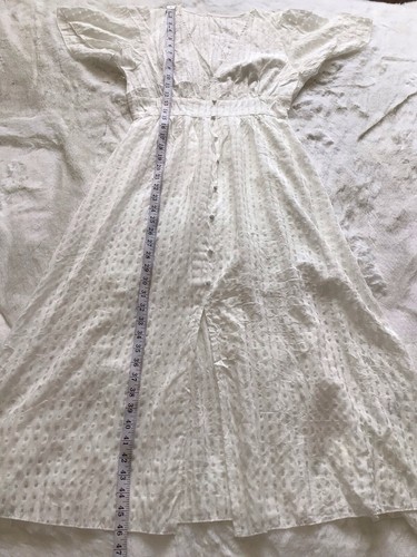 Women’s White V Neck Button Front Dress Mid Length One Size 10 - Picture 13 of 18