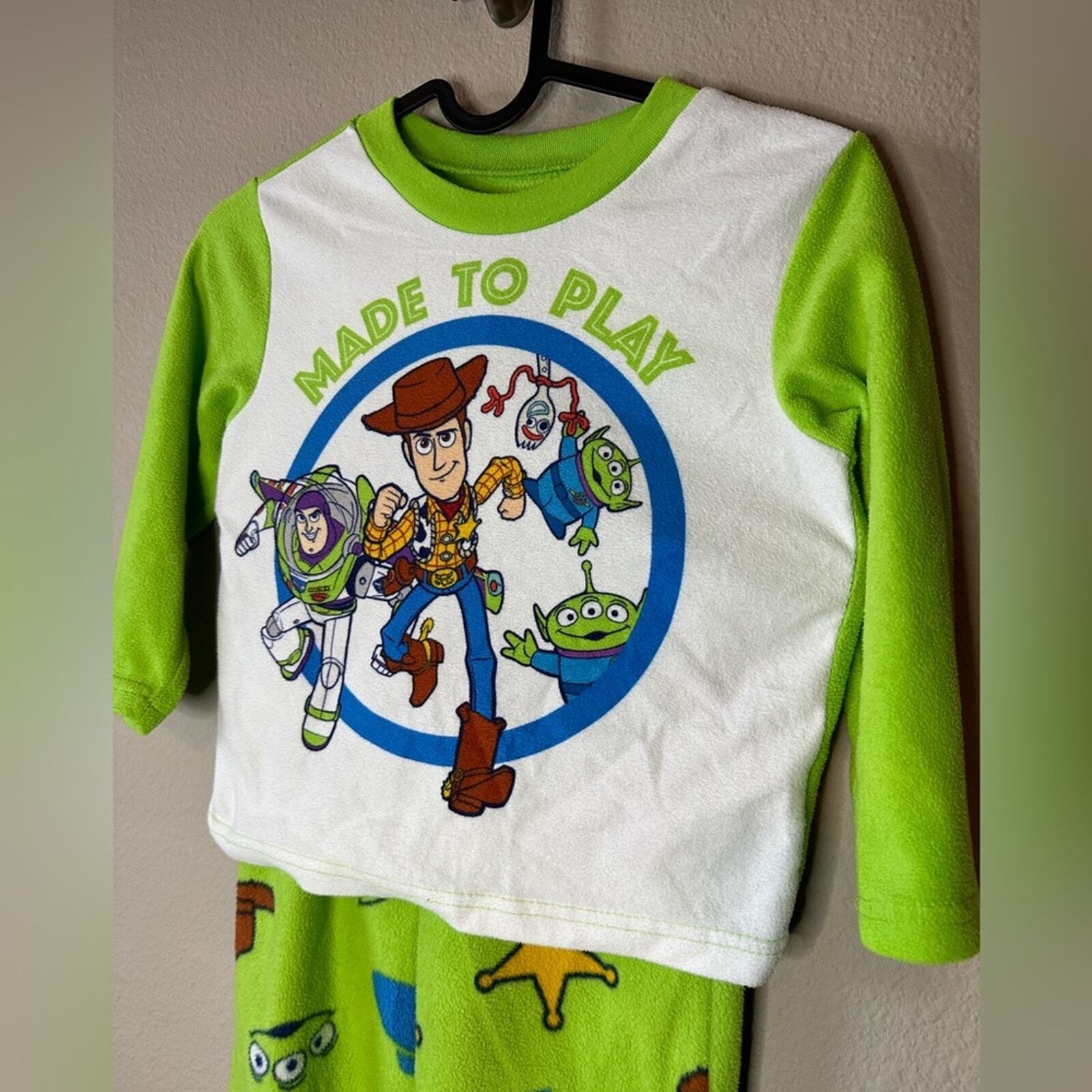 Disney Toy Story Pajamas Kids Size XS Woody Buzz Lightyear eBay