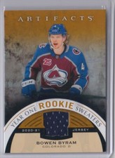2021-22 Upper Deck Artifacts Year One Rookie Sweaters Bowen Byram Colorado