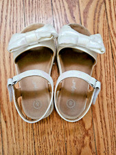 Cat Jack Toddler Girls Babs Bow Sandals White 8T