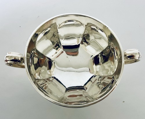 Antique Solid Sterling Silver Twin Handled Bowl Cup Sibray Hall 1919 - Picture 14 of 14
