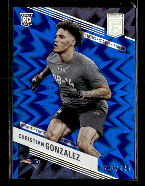 2023 Donruss Elite #120 Christian Gonzalez Rookie Aspirations Shimmer #/625