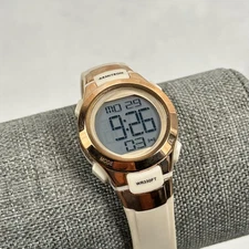 Armitron Pro Sport Watch Womens Rose Gold Tone Digital Alarm New Battery