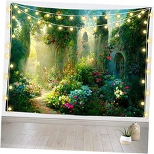 Fairy Tale Garden Wall Hanging - Enchanted Garden 82.7"L x 59.1"W T1-A14830