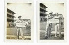 SOLDIERS posed w"PROPHYLAXIS STATION" Sign*1943 WW2 Venereal Disease Photo Lot-2