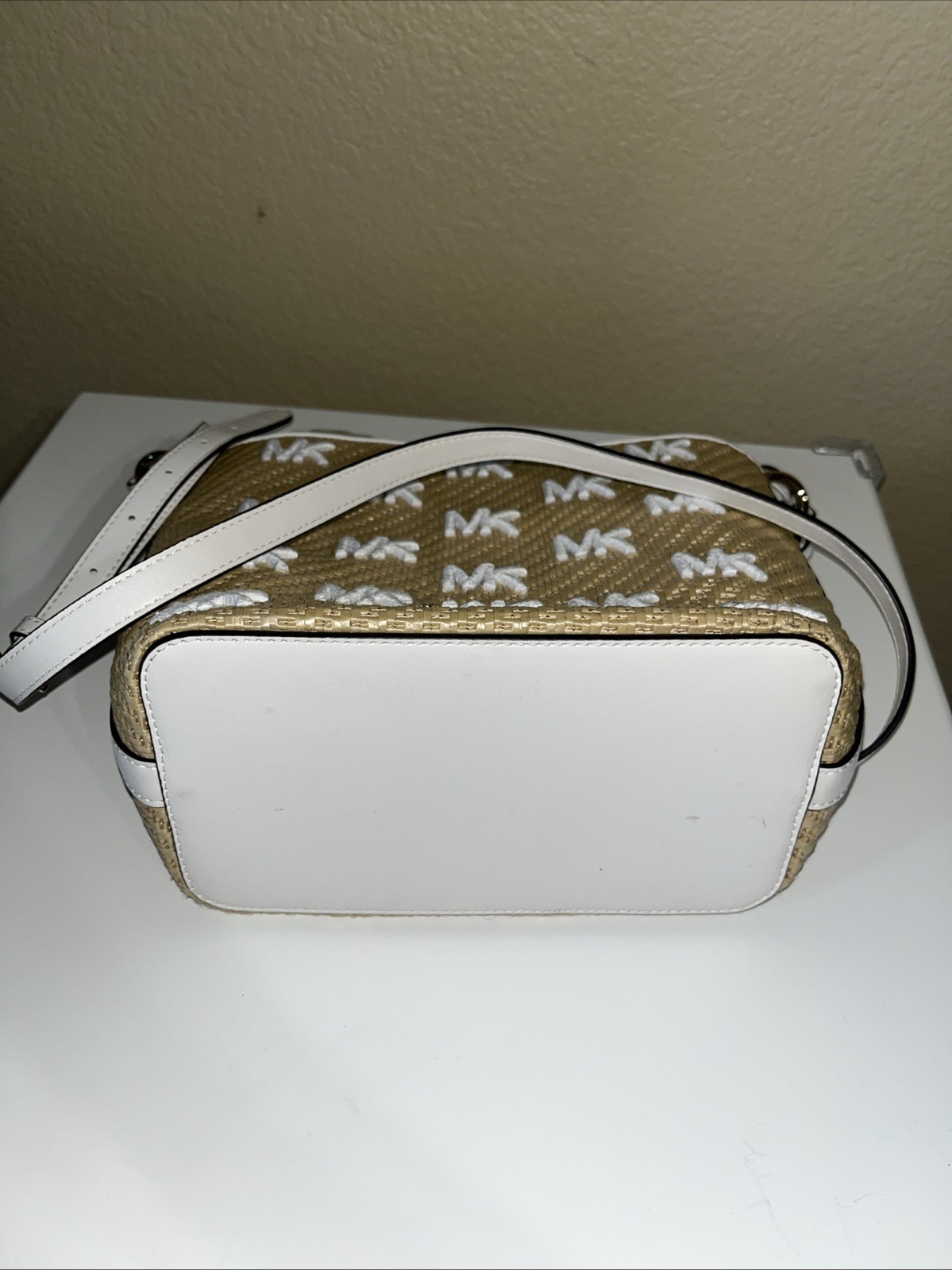 Michael Kors Medium Eden Straw Python Capsule Dra… - image 4