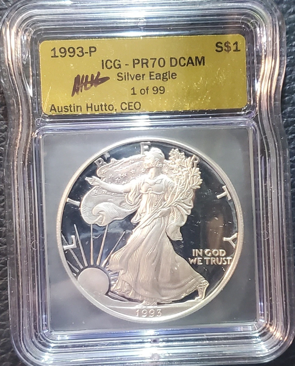 American Eagle ICG Grade PR 70 Silver Bullion Coins for sale | eBay