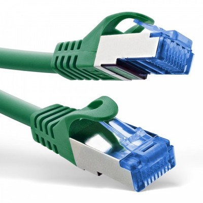 InLine  Patchkabel, Cat.6A, S/FTP, TPE (LSZH), CCA, grün, 2 m