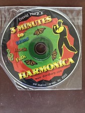David Harp s 3 Minutes To Blues Rock Folk Harmonica How To CD New Sealed 2002