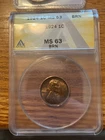 1924 Lincoln cent , Uncirculated, MS63, scarce