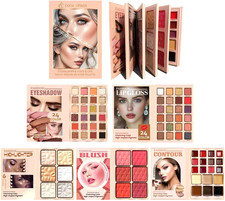 78 Piece Women’s Glam Makeup Set with Lip Gloss Eyeshadow Contour and Primer