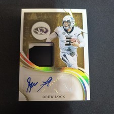 2020 immaculate collegiate football Drew Lock Mizzou Auto helmet /49