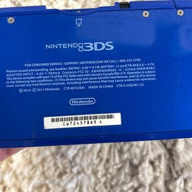 Nintendo 3DS Cobalt Blue Luigi Edition Handheld Handheld Console CTR-001 Tested