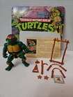 Vtg 1988 TMNT Michelangelo 100% COMPLETE SOFT HEAD Mint Con RARE 10 Back BIOCARD