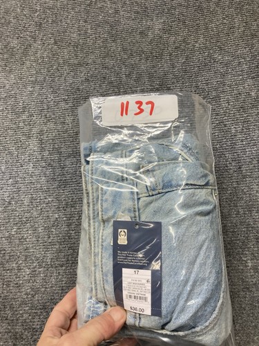 Maxi falda de mezclilla de tiro alto UNIVERSAL THREAD para mujer talla 17 nueva con etiquetas precio de venta sugerido por el fabricante 36 USD - Imagen 9 de 9