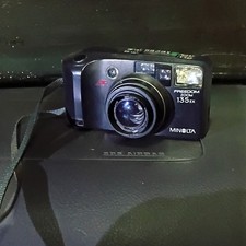 Minolta Freedom Zoom 135 EX 35mm Point Shoot Camera, Auto Focus, Flash, Black