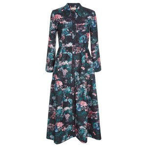 blue winter wedding guest dress Yahvi Pale Blue Midi Dress
