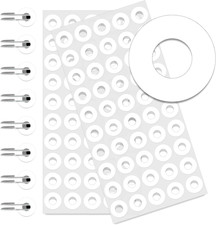 2500 Pack Self-Adhesive Hole Reinforcement Stickers, 1/4" Diameter Hole Punch Re