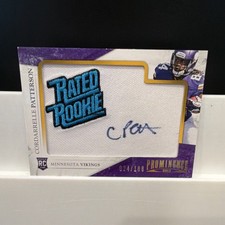 2013 Panini Prominence Rated Rookie Auto Cordarrelle Patterson #118 /108 Vikings