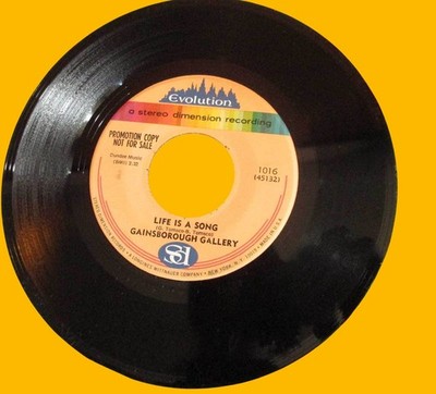 VG+ MINT W/DS Gainsborough Gallery Life Is A Song/ Hello LA 45 RPM 