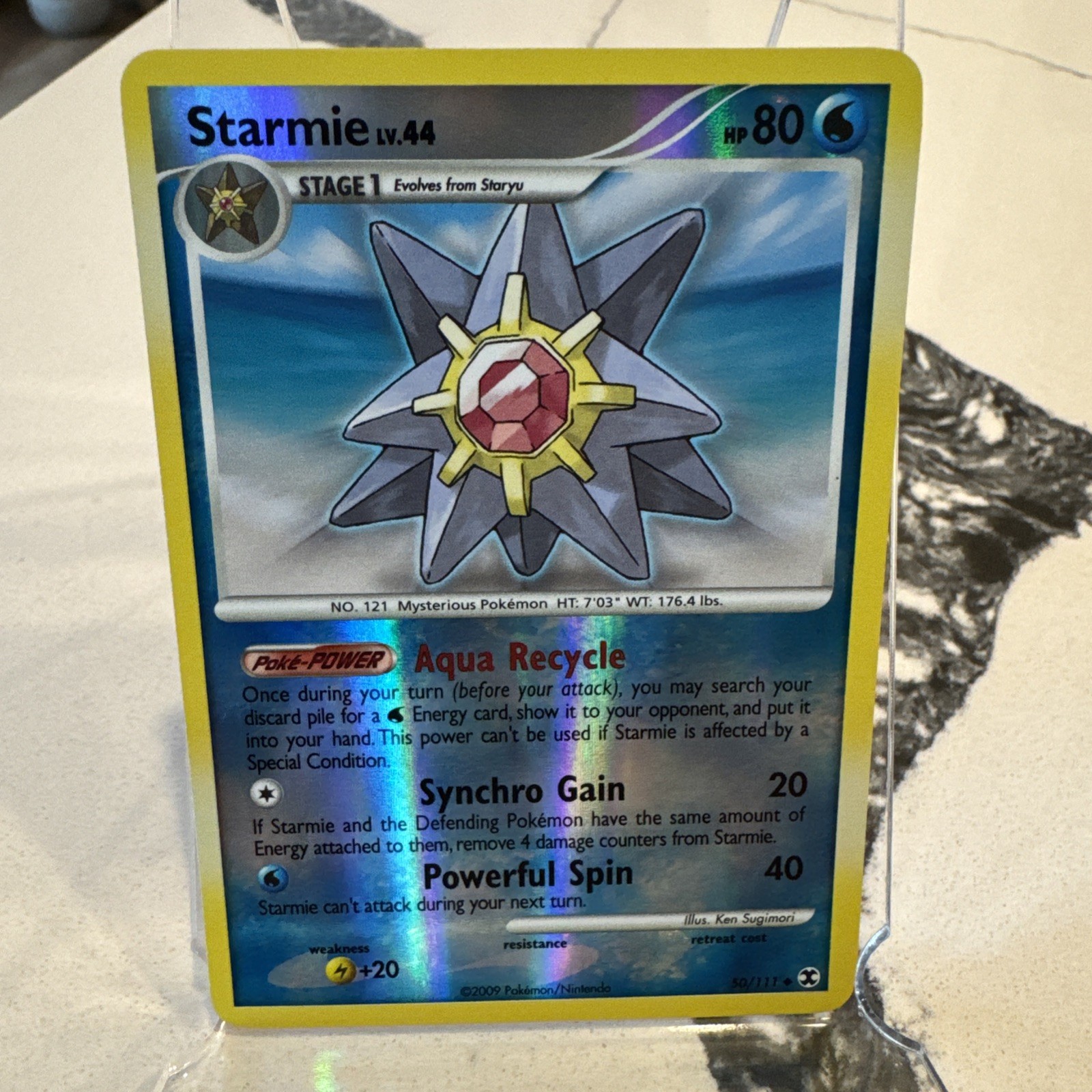 Pokemon TCG Cards Starmie 50/111 Rising Rivals Reverse Holo NM
