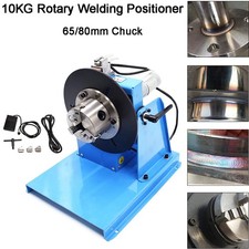 10KG Rotationsschwei&szlig;positioner Drehschaltfu&szlig;pedal 65mm/80mm 3 Kieferspanner