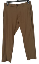 Michael Kors Dress Pants Mens 32x30 Brown Classic Fit Bedford Performance
