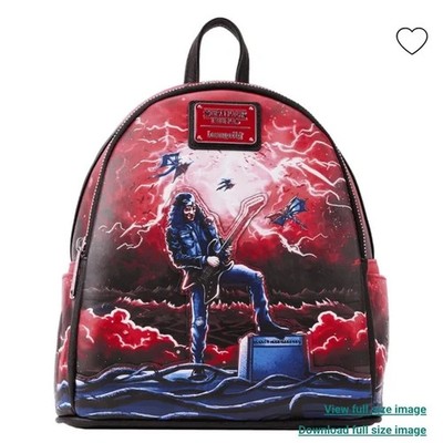 Loungefly Stranger Things Eddie Munson Tribute Glow Mini Backpack
