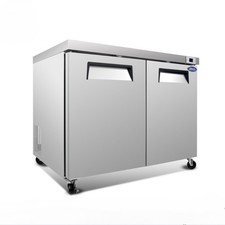 48" Commercial Undercounter Refrigerators 14.1 Cu.Ft with Smooth Casters ETL