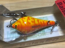 Balsa50 Wonderbird No003 Topwater Lure Orange-Yellow Tiger Pattern Metal Blade