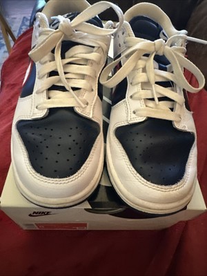 Nike Dunk Low PRM White/University Red- Obsidian Size 8