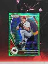 2021 Panini Prizm Draft Picks Emmet Sheehan #PDP192 Green Pulsar Prizm (RC)