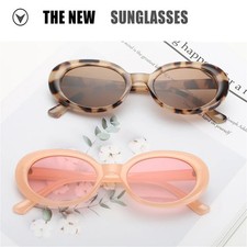 Small Oval Sunglasses Retro Frame UV400 Gothic Casual Outdoor Fashion Shades