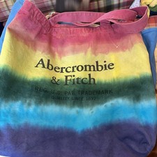 Vintage Abercrombie & Fitch Tote Bag Purse Ti...