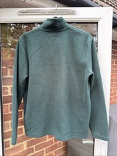 M & S  Men’s Fleece 3/4 Zip Jumper Size L Green