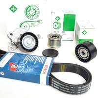 Bosch 7PK1705 Keilrippenriemen-Satz + Freilauf FüR Opel Renault Nissan