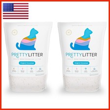 PrettyLitter Health Monitoring Cat Litter Unscented Non Clumping 6 Lbs Pack of 2