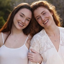 Turandoss Infinity Heart Necklace Mother Daughter Gift 925 Sterling Silver Chain