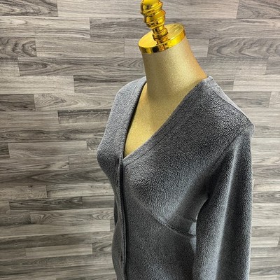 BANANA REPUBLIC Button Down V-Neck Gray Cardigan Knit Sweater Women s Size Small