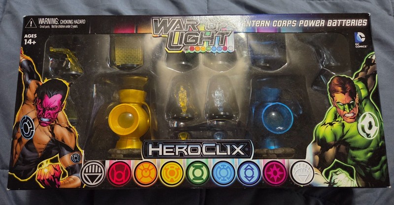 DC Heroclix War of Light Yellow Lantern Battery and Blue Lantern Battery