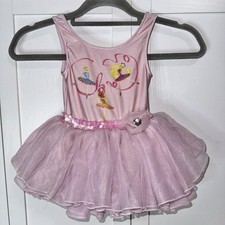Disney Store Toddler Girl Ballerina Tutu Dress Pink Princess Dance Costume Sz 4
