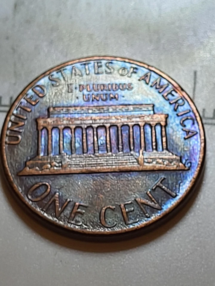1983 DOUBLED DIE REVERSE LINCOLN CENT DOUBLE DDR ERROR- "ONE CENT" - Image 2 of 4