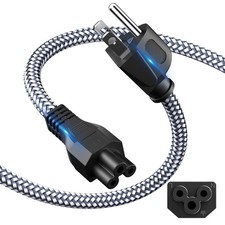 3 Prong Power Cord Replacement Power Cable for Laptops/Notebook, TVs, Monitor...