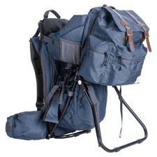 ClevrPlus Baby Hiking Child Carrier Backpack Camping with Detachable Bag, Blue